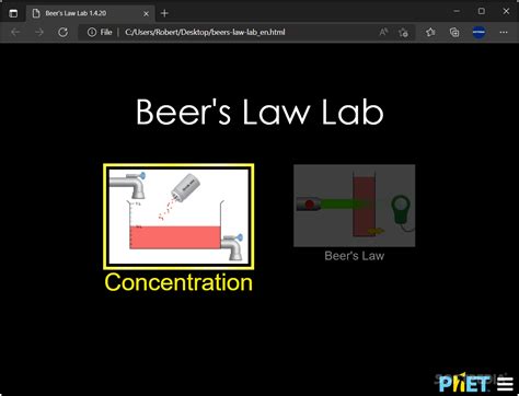 Beer's Law Lab 1.7.13 - Download, Review, Screenshots