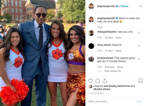 Stephen A. Smith’s Creepy Post About Clemson’s Cheerleaders Goes Viral ...