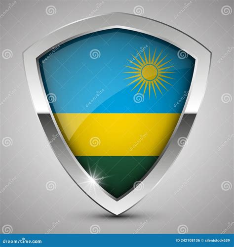 EPS10 Vector Patriotic Background with Rwanda Flag Colors. Stock Vector ...