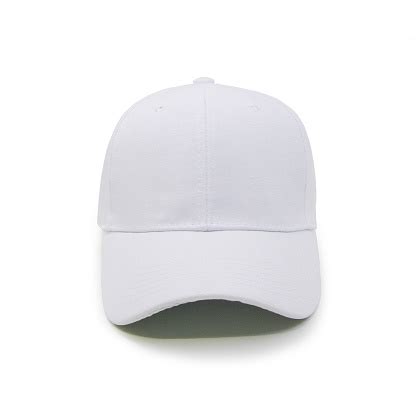 Blank Baseball Cap Color White Stock Photo - Download Image Now - Cap ...