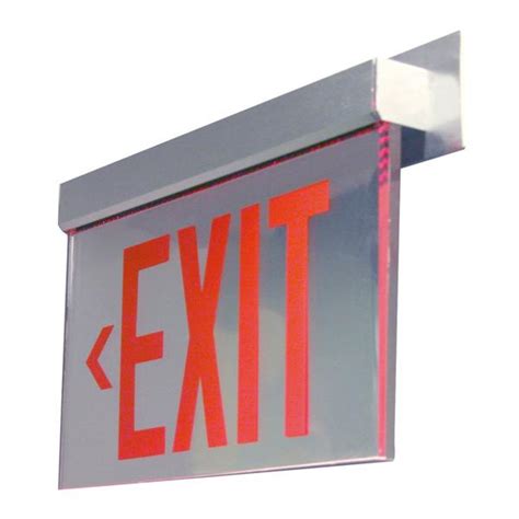 ES Series Surface/Recessed Mounted Edge-lit Exit Sign by Sure-Lites