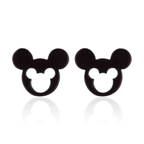 Stainless Steel Women Mickey Cartoon Earrings