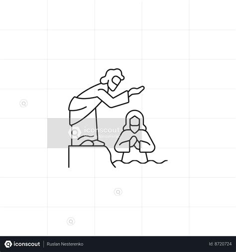 Baptism of Jesus Animated Icon download in JSON, LOTTIE or MP4 format