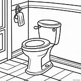 Toilet Coloring Page 40352 32392 sketch template