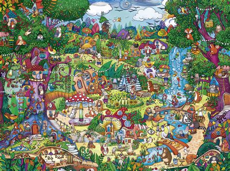 Puzzle Berman: Magical Forest Heye-29792 1500 pieces Jigsaw Puzzles - Humour and Satire - Jigsaw ...