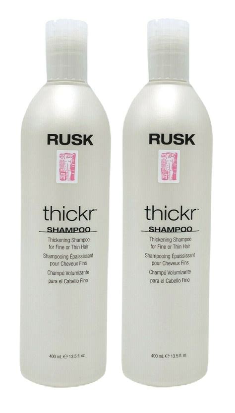 Rusk Thickr Thickening Shampoo for Fine or Thin Hair 13.5 oz Pack of 2 ...