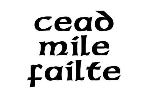 Celtic Welcome - Cead Mile Failte - SVG PNG EPS By Studio 26 Design Co | TheHungryJPEG