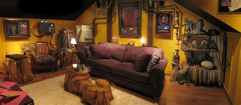 The Man-Cave Horror Theater | Living space decor, Bedroom themes, Home ...