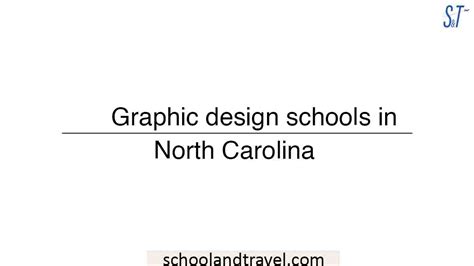 Top 10 Graphic design schools in North Carolina in 2022