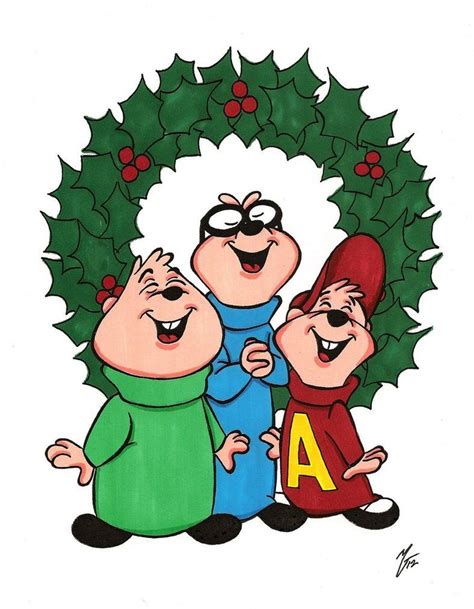 Alvin and The Chipmunks Christmas Time | Alvin and the chipmunks, Christmas cutouts, Christmas tunes