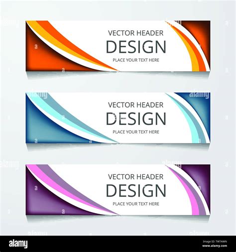 Abstract Web banner design background or header Templates Stock Vector ...
