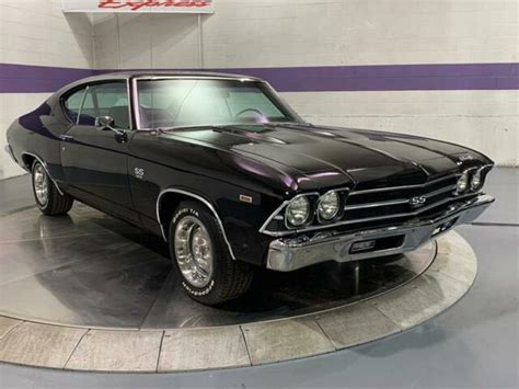 1969 Chevrolet Chevelle SS 396 15,235 Miles Black Coupe 454 cubic inch V8 Manual for sale ...