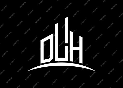 Premium Vector | Letter dlh building vector monogram logo design ...