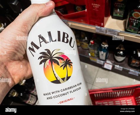 Picture of a bottle with the logo of Malibu rum for sale in Belgrade ...