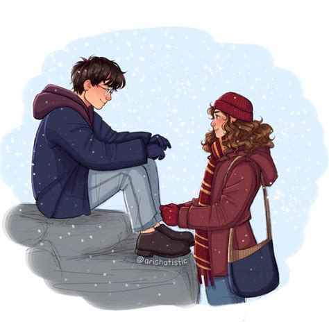 Harry and Hermione Fanart by Arishatistic