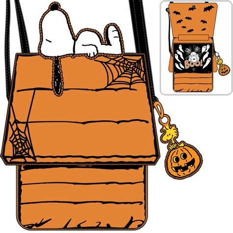 Peanuts Snoopy Halloween Doghouse Crossbody Purse