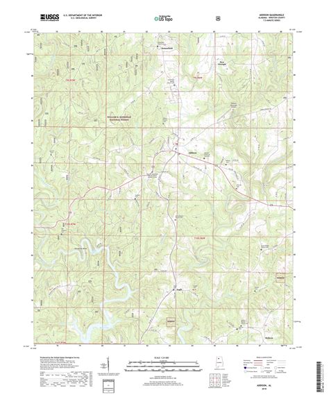 MyTopo Addison, Alabama USGS Quad Topo Map