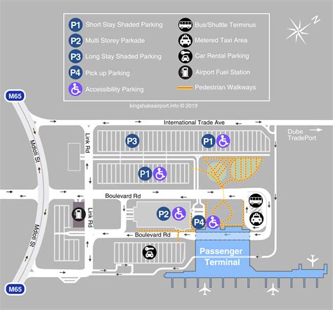 Parking Layout Map - King Shaka International Airport