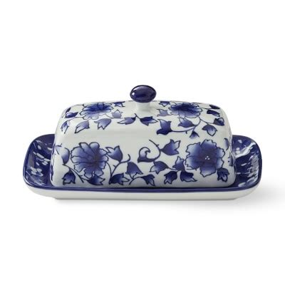 Blue & White Butter Dish | Williams Sonoma