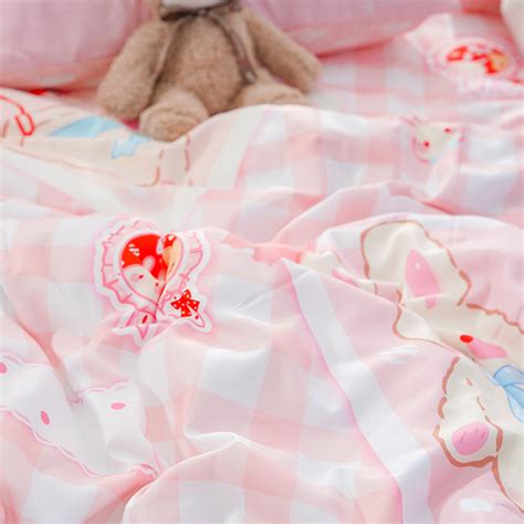 Pink Rabbit Bedding Set JK2413 – Juvkawaii