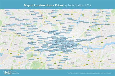 London House Price Map | London Property Price Map | SOLD.CO.UK