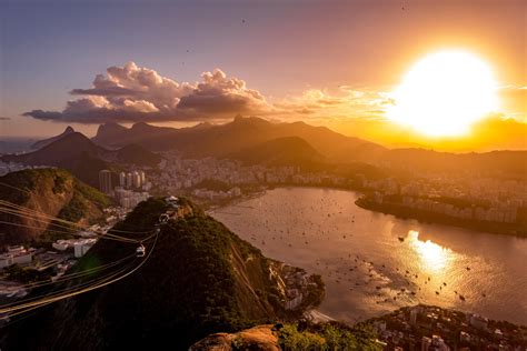 Incredible sunset over Rio De Janeiro - top of Sugarloaf Mnt. [OC] [5472x3648] @chrabbytravels # ...