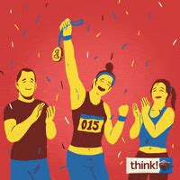 Celebrating Track And Field Win Animation GIF | GIFDB.com