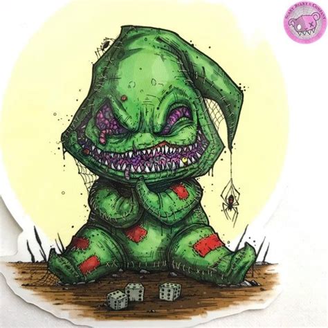 Oogie Boogie Vinyl Sticker - Etsy | Nightmare before christmas tattoo ...