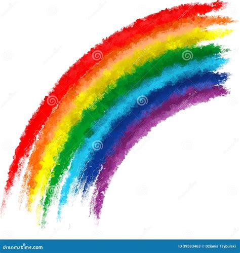 Art Rainbow Colors Brush Stroke Paint Background Stock Illustration - Illustration of element ...