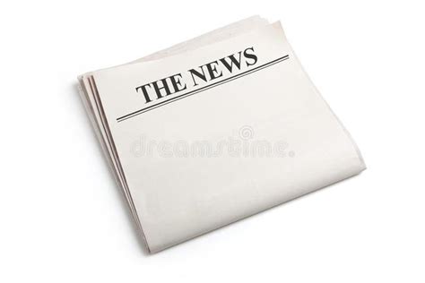 Blank Newspaper Stock Image