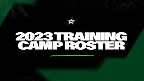 Stars announce 2023-24 training camp roster | Dallas Stars