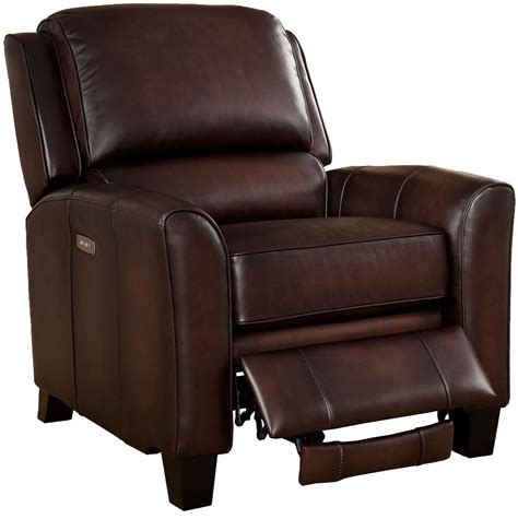 Oxford Brown Leather Power Recliner from Amax Leather | Coleman Furniture