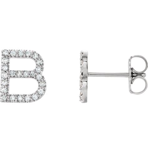 Alphabet Diamond Earrings | Diamond Mansion