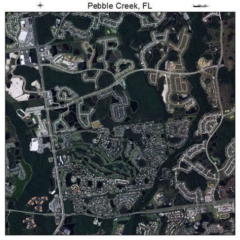 Aerial Photography Map of Pebble Creek, FL Florida