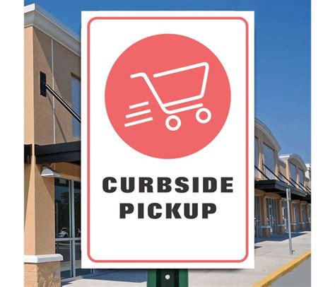 Curbside Pickup Sign - cangardcare