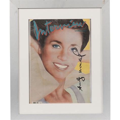 Vintage cover of the magazine "interview with Jane Fonda" by Andy Warhol, 1984s