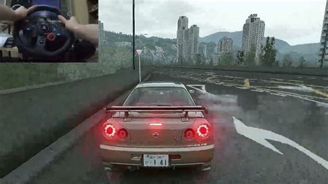 Nissan Skyline GTR R-34 Z-tune - HONG KONG Assetto Corsa Logitech G29 ...