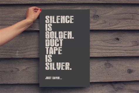 “Silence is Golden” Art Print | HolyCool.net