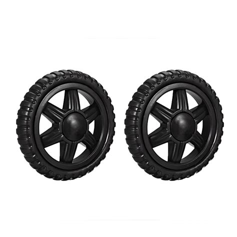 Shopping Cart Wheels Travelling Trolley Caster Replacement 5 Inch Dia Black 2Pcs - Walmart.com