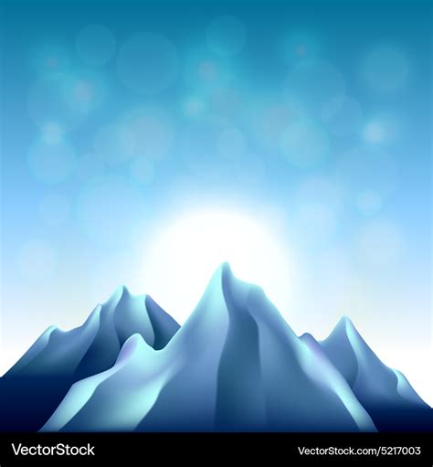 Nature background with mountains Royalty Free Vector Image