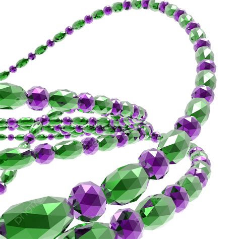 Mardi Gras Beads PNG Transparent, Green Jade Mardi Gras Beads, Bead ...