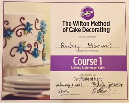 Wilton Cake Decorating Class Course 1 (Certificate Day) - Legacy Cakery ...