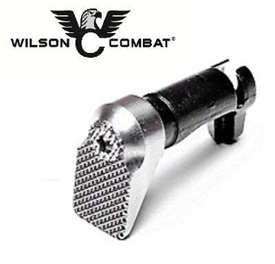 Wilson Combat - Oversized 1911 Mag Release Magazine Extended Stainless & Blued | eBay