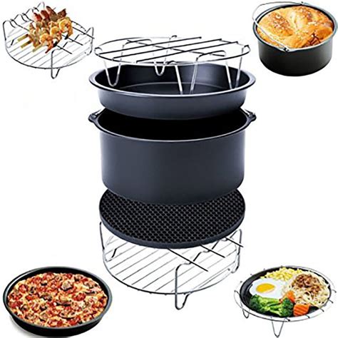 Creative air Fryer Accessories 6Pcs/Set Air Fryer Accessories Set Cooking Tool Baking Kitchen ...