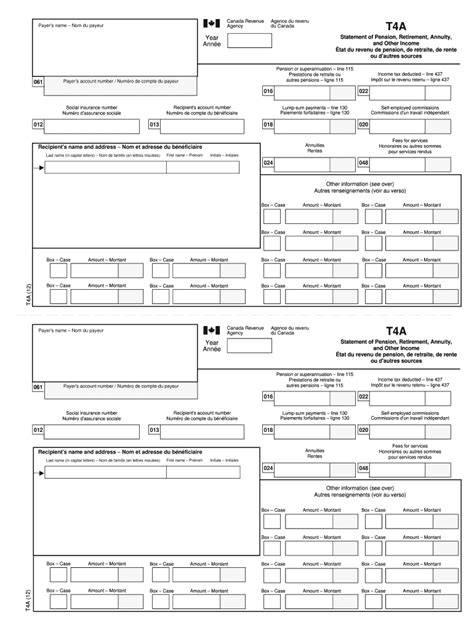 T4a fillable: Fill out & sign online | DocHub