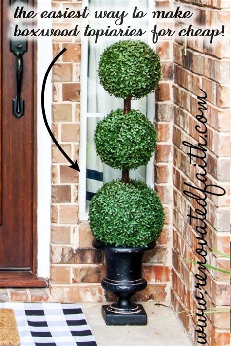 The Easiest DIY Topiary Trees on a Budget (Topiary Decorating Ideas) in 2020 | Topiary diy ...