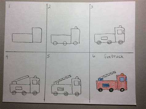 How To Draw A Fire Truck