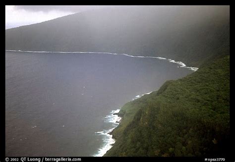 Picture/Photo: Aerial view of the wild South coast of Tau Island ...