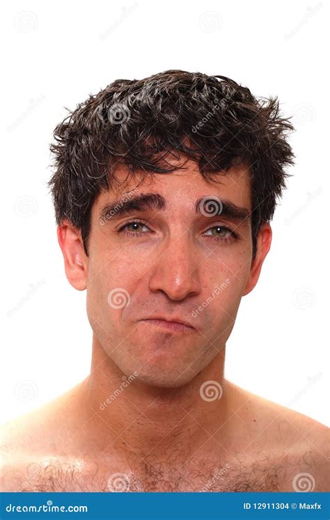 Male facial expression stock photo. Image of portrait - 12911304