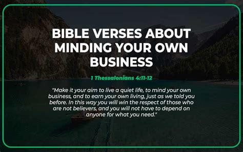 23 Bible Verses About Minding Your Own Business - Scripture Savvy